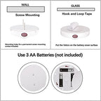Battery Operated LED Spotlight, Picture Spot Lights, Indoor Uplighting, Puck Lights with Remote, Plants Tree Spotlight, Accent Light for Paintings Dartboard Portrait Frame-White - color: White