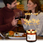 Rotatable Rose Scented Candle Gifts, Hummingbird Gifts for Women - color: Rose-Hummingbird