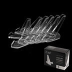 Uncle Paul Coin Display Easel Holder Transparent Easel Stands for Coins Capsules/Phone/Medals/Stones/Cards 6 Packs
