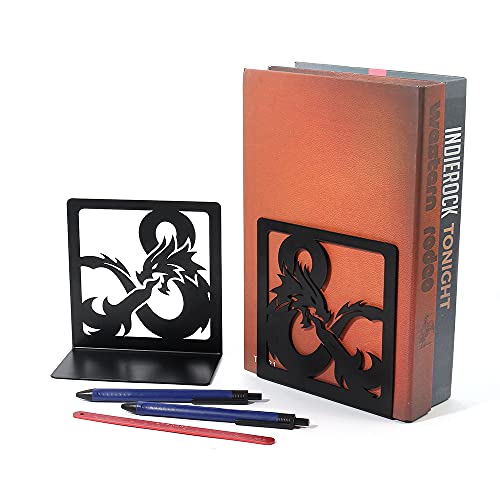 Book Ends, Bookends, Book Ends for Shelves, 1 Pair Non Skid Metal Book Divider Decorative Holder, Abstract Art Desgin Book Stopper Supports for Office, Home (1pair E) - color: 1pair E