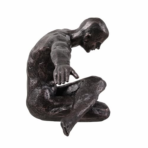 Hi-Line Gift Ltd. Stretching Human Sculpture Resin Home Decor Contempory Tabletop Ornament