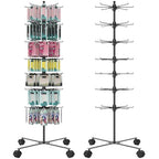 Retail Display Stand 7 Layer - Alloy Steel Jewelry Display for Vendors - 360°Rotating Display Stand for Jewelry, Key Chain, Cotton Candy