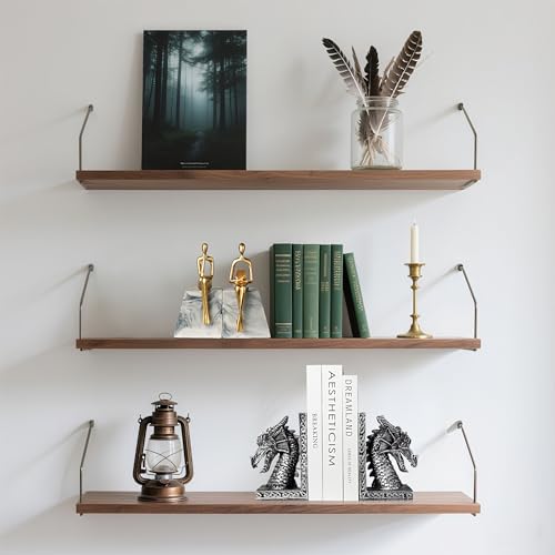 Book Ends for Shelves to Hold Books Heavy Duty,Decorative Bookend for Bookshelf Décor, Animal Dragon Book Stopper Dragon Statues for Home, Office Desk, Living Room Decoration,Vintage Silver,1pair - style: Dragon