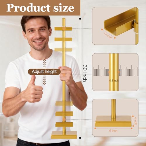 1pcs Adjustable Tabletop Easel Stand for Picture Frames, Picture Easels for Display, Gold Easel, Picture Frame Stand, Adjustable Art Easel.(30inch,Gold) - color: Gold, size: 30inch