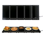 Electric Warming Tray, 5-in-1 Food Warmers for Parties Buffet with 10 Temp Settings and Timer, 41"x15" Glass Surface Warming Mat for Food, Warming Tray for Parties Buffet,Gatherings - size: Extendable-41x15 Inch