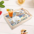 DIY Diamond Art Tray Wooden Pallet kits, Scarf Hat Pretty Deer 5D Cartoon Handle Craft Painting kit, suitable for home, party, bar, Christmas, also can be used as a gift for relatives and friends - color: Fawn
