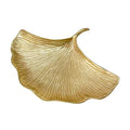 Metal Jewelry Dish, Small Leaf Shaped Ring Holder Jewelry Organizer, Trinket Dish Vanity Tray for Dresser Christmas Birthday Wedding Gifts Large Ginkgo-Gold - color: Large Ginkgo-Gold
