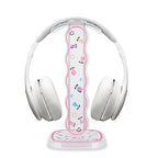 CamyCosy Headphone Holder for Desk, Gaming Headset & Earphone Stand with Tulip Flowers Pattern - color: rose flower