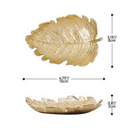 Metal Jewelry Dish, Small Leaf Shaped Ring Holder Jewelry Organizer, Trinket Dish Vanity Tray for Dresser Christmas Birthday Wedding Gifts Elm Leaves-Gold - color: Elm Leaves-Gold