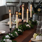 Smtyle Black Candlestick Holders Metal Taper Candle Holders Set of 5 Candle Stick Holder for Wedding Dinning Table Certerpiece Festive Party - color: Black-p5