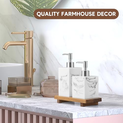 Small Acacia Wood Bathroom Tray Pedestal Stand Farmhouse Kitchen Decor Decorative Wooden Riser Soap Dish Sponge Holder for Vanity, Counter, Sink, 8.6" x 3.6" - size: 8.6" x 3.6" x 1.18"