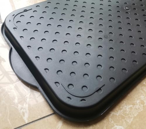 Boot Tray for Entryway,Hard Plastic Boot Mat,Shoe Tray,Shoe Mat for Indoor and Outdoor Use (Black dot (Hard Plastic), 29.5X14.9 inch) - color: Black Dot (Hard Plastic), size: 29" x 14" x 1.2"