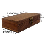 Walnut Handmade Walnut Partition Wooden Box for Keepsakes, Photos, Jewelry Ring Wedding Gift Box - color: Walnut-HTMDFH