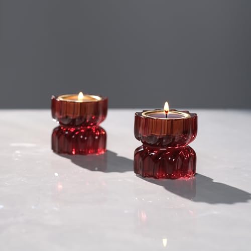 Twizzle Twist Tealight Holder, Decorative Tealight Candle Holder for Table Display, Romantic Unique Home Décor, Housewarming Gift, Spiral Sculpture Diwali Tea Light Stand Brown Resin Set of 2 - color: Brown