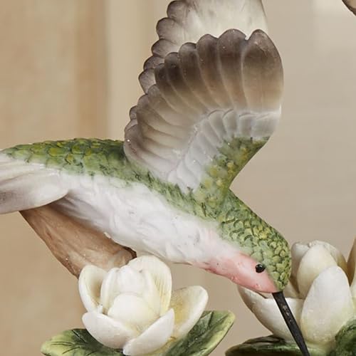 Touch of Class Dancing Hummingbirds and Magnolias Birds Table Sculpture Ivory and Green | Floral Flower Designs