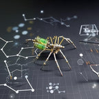 Mechanical Metal DIY 3D Insect Brass Puzzle Model Kits Puzzle for Adults, Steampunk Electric Mechanical, Assembly DIY Gift Craft Hobby for Men for Family and Friends(Gatling Spider) - style: Gatling Spider