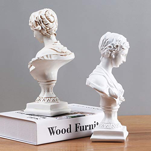 11.8" Classic Greek Venus de Milo Bust Statue, Resin Roman Goddess of Love and Beauty Sculpture Figurine for Home Décor, Large Antique - color: Venus - Large Antique