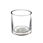 WGV Cylinder Vase, 3" W x 3" H, Clear Skinny Narrow Glass Candle Holder Bud Floral Container Planter Terrarium for Wedding Party Flowers Centerpieces Home Office Decor, 1 Piece - size: 3"x3"H