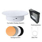Display 360 Degree Electric Turntable,for Small Product Display, 7.87in Diameter product photography turntable