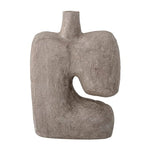 Bloomingville Grey Paper Mache Vase - color: Gray