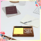 FOUGSTA Funny Office Gifts for Nurse, Gag Office Gifts for Nurse, Funny Office Decor Gifts for Nurse,Wooden Notepad Pen Holder With Funny Quotes,16.5 x 12 x 1.5 cm,XXN13 - style: document it