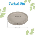 PATIKIL 6 Inch Round Ceramic Plant Saucer, Plant Saucer Tray Flower Planter Drip Tray for Indoors Outdoors Patio Balcony, Gray - color: Gray