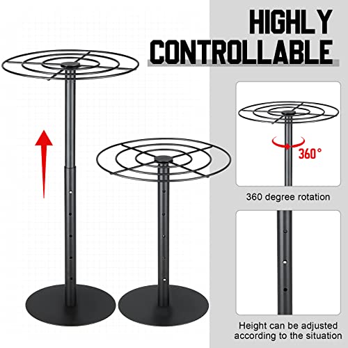 Shimeyao Medal Hanger Display Rotatable Medal Holder DisplayRotating Metals Display Rack Adjustable Award Holder Stand for Basketball Running Sports Race, 45+ Plaques - color: Black