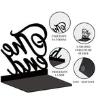 Unique Metal Bookends for Shelves Decorative Black Bookends 7x4.7x3.5 inch 1 Pairs/2 Pcs - style: Words