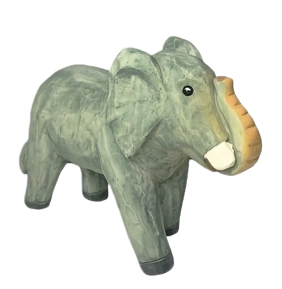 Safari Animal Figurines, Cute Elephant Statue, Wild Animal Statues, Hand Painted Jungle Animal Sculptures, Educational & Decorative Wild Life Figures, African Animal Sculptures Decor - color: Elephant
