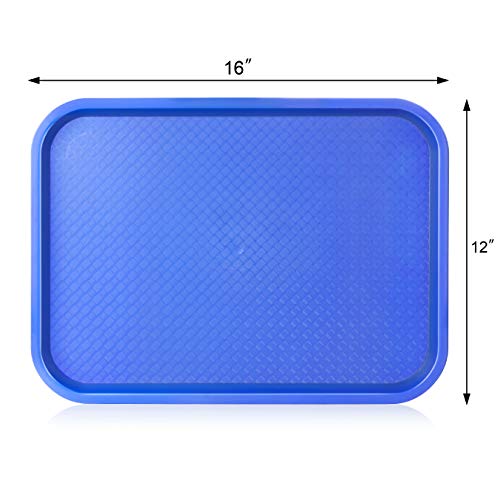 New Star Foodservice Fast Food Tray, Set of 12 (Blue, 12 by 16-Inch) - color: Blue, size: 12 by 16-Inch