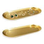 Stainless Steel Perfume Tray, Gold, 10" - 2 Pack - color: Gold, size: 10"
