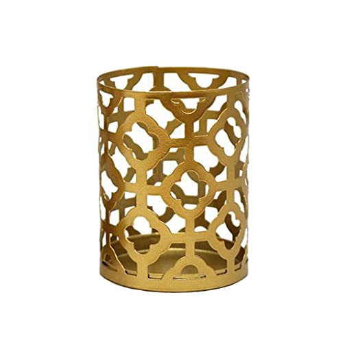 Metal Hollow Candle Holder, Decorative Mini Candlestick Holder, Tabletop Tealight Candle Stand Decoration for Wedding, Holiday, Home, Style1 - color: Style1