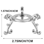 5 Pcs 2.75in Alloy Metal Crystal Ball Stand - Silver Display Sphere Holder for Spheres & Rock - Crystal Holder Stands with Display Function - color: Silver_Large-5pcs
