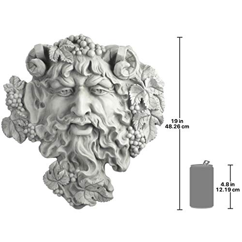 Design Toscano Bacchus, God of Wine Greenman Wall Sculpture: Large - size: Large, 19 Inch
