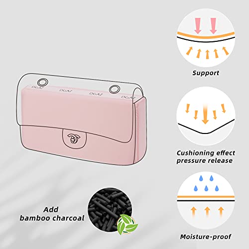 DGAZ Purse Pillow Shaper Insert for Chanel CF Bags, Silky Pillow Shaper for Luxury Handbags（Pink, Mini square） - color: Pink, size: mini square