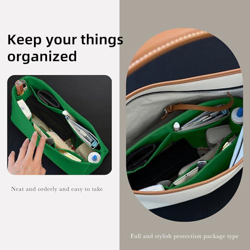 DGAZ Silk Purse Organizer Insert For GYARD Hobo Bags,Silky Smooth Bag Organizer，Luxury Handbag & Tote Shaper(Bambou) - color: Bambou