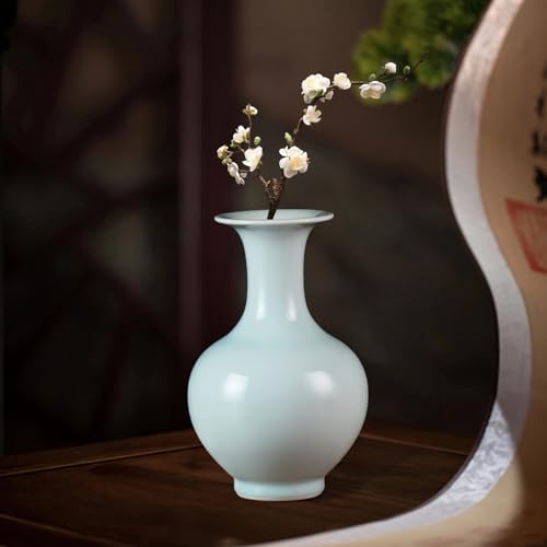 KAMMAK Colored Ceramic Vase, Beautiful Hand-Painted Decorative Vase, Modern Art Porcelain Vase for Flower Mantle Dining Table Centerpiece, Entryway Living Room Wedding Decoration, SS005 - style: SS005