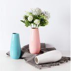 White Ceramic Vase, 7.5 Inch Flower Vase with Vertical Stripes for Pampas Calla Lily Tulip, Minimalism Modern Style for Housewarming, Weddings, Birthday, Christmas, Thanksgiving, New Year - color: White