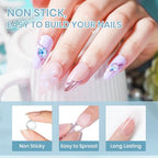 Sculpting Gel for 3D Nail Art Gel Non Stick Hand Solid Builder Hard Gels for Extension Carving Sculpting Beauty Nail Charms for Beginner and Salon DIY - color: Clear&Pink&Nude
