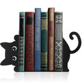 Geelin Peeping Cat Metal Bookends Set of 2 Cute Book Ends for Shelves Decorative Bookshelf Home Office Desk Bookshelf Decor Gift for Cat Lovers and Reading Enthusiasts - style: Cute Cat
