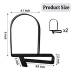 Book Ends for Shelves: Black Metal Book Ends, Heavy Duty Bookend Supports for Shelves, Non-Skid Book Organizer for Home Office School Supplies - style: Normal