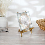 Bard's Satin Gold-toned Metal Easel, 5" H x 3.375" W x 3.5" D