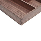 pandapark Wood Organizer Tray,Black Walnut,Desk & Drawer Storage Box (Walnut Master) - color: Walnut Master-4