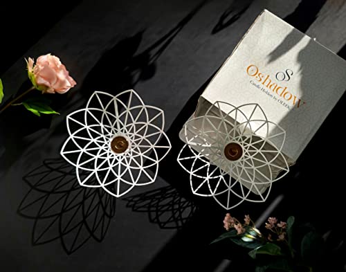 Oshadow Lotus Candle Holder - Cute Boho Decor for Taper Candles & Coffee Table - size: 2pcs Lotus Flower Candle Holder