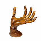 Mannequin,Hand Model,Hand Mannequin for Nails,Drawing,Wooden Hand,Antique Finish Wood Hand,Hand Model for Drawing,Female Hand of Left with Antique Finish. - color: Female_left 7.5 in With Antique Finish