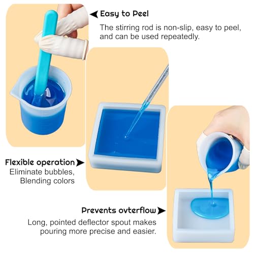Large 4 Inch Resin Mold 12 PCS Glossy Deep Cube Sphere Silicone Molds with Tools Epoxy Resin Casting Mould for Preserving Flowers, Insect Specimens, DIY Art Craft Gift, Furniture Decor, Soap, Candle - color: 12pcs Resin Molds Set