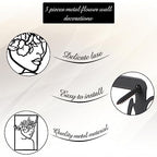 CHENGU 3 Pieces Metal Minimalist Abstract Woman Wall Art Line Drawing Wall Art Decor Single Line Female Home Hanging for Kitchen Bathroom Living Room - style: Classic Style