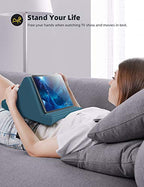 Lamicall Tablet Pillow Stand, Pillow Soft Pad for Lap - Tablet Holder Dock for Bed with 6 Viewing Angles, for iPad Pro 9.7, 10.5, 11, 12.9 Air Mini 4 3, Kindle, Galaxy Tab, E-Reader, Blackish Green - color: Blackish Green