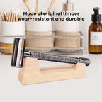 Wooden Safety Razor Stand - for Henson AL13 / AL13-M / Ti22 - Stand of Minimalism to Hold Your Razor - Luxury Razor Display Stand for Storing Your Razor