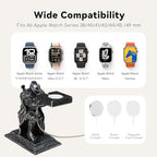 for Apple Watch Charger Stand Holder Compatible with Apple Watch Series Ultra3/Ultra2/11/10/9/8/7/6/5/SE3/SE2(49/46/45/44/42/41/40/38mm) Loyal Knight iWatch Charging Dock, Used as a Tabletop Ornament